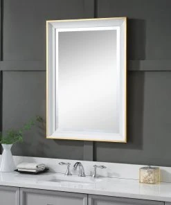 Uttermost Gema White Mirror