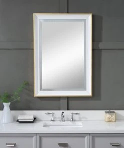 Uttermost Gema White Mirror