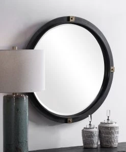 Uttermost Tull Industrial Round Mirror DECOR