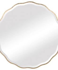 Uttermost Aneta Gold Round Mirror