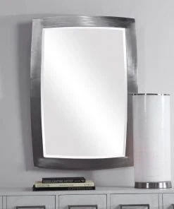 Uttermost Haskill Brushed Nickel Mirror DECOR 13 Uttermost Haskill Brushed Nickel Mirror DECOR