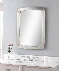 Uttermost Haskill Brushed Nickel Mirror DECOR 11 Uttermost Haskill Brushed Nickel Mirror DECOR