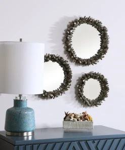 Uttermost Galena Round Mirrors, S/3 DECOR 10 Uttermost Galena Round Mirrors, S/3 DECOR