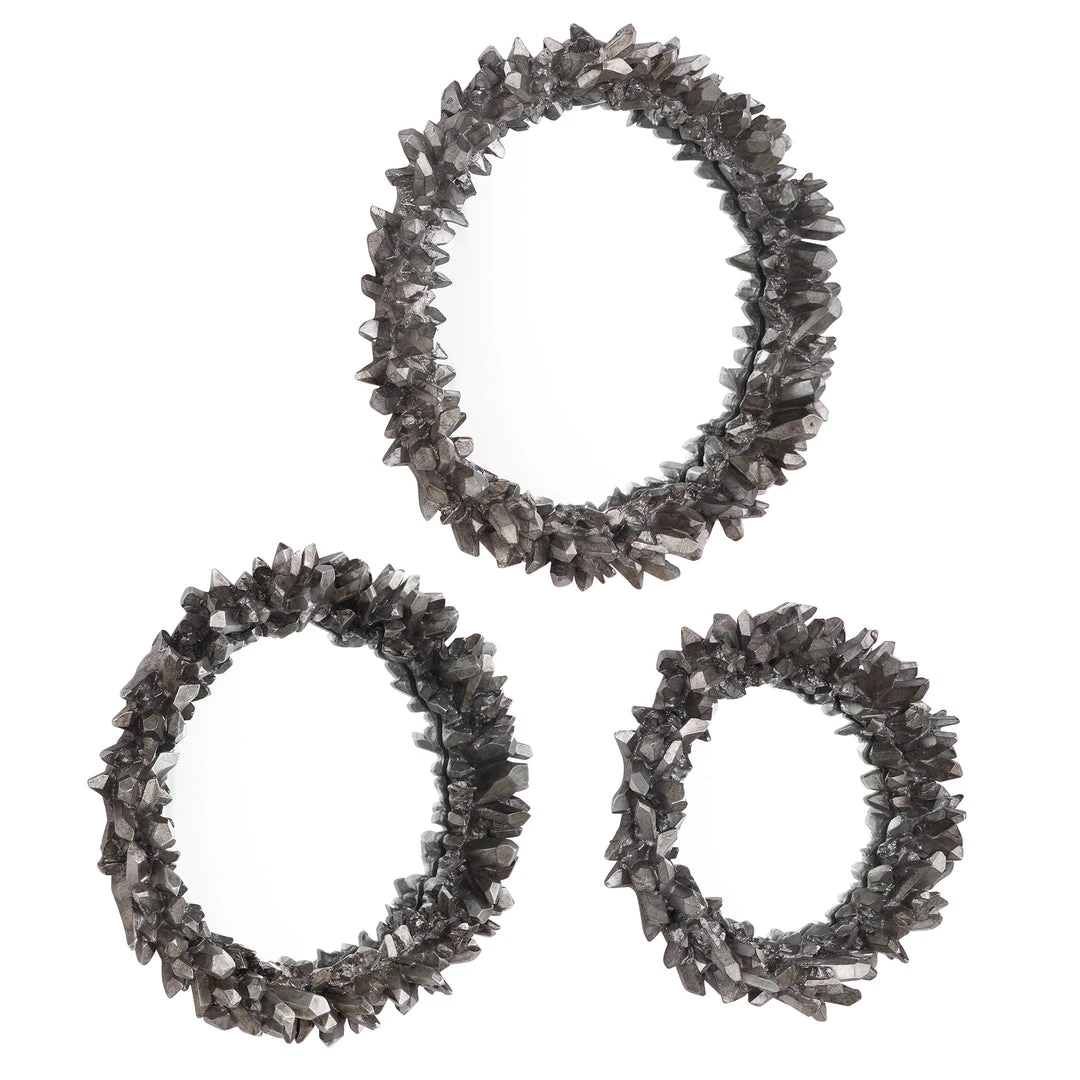 Uttermost Galena Round Mirrors, S/3 DECOR 6 Uttermost Galena Round Mirrors, S/3 DECOR