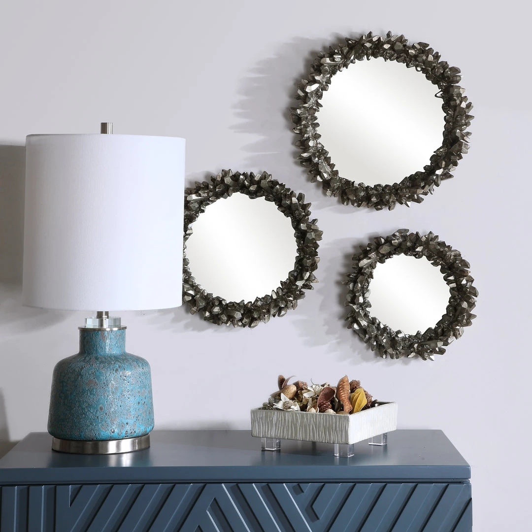 Uttermost Galena Round Mirrors, S/3 DECOR 4 Uttermost Galena Round Mirrors, S/3 DECOR