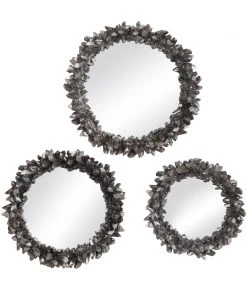 Uttermost Galena Round Mirrors, S/3 DECOR