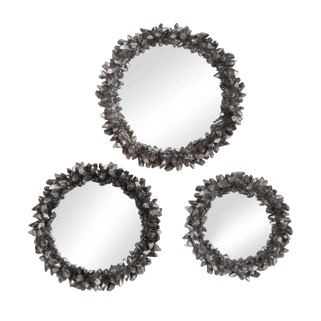 Uttermost Galena Round Mirrors, S/3 DECOR 3 Uttermost Galena Round Mirrors, S/3 DECOR