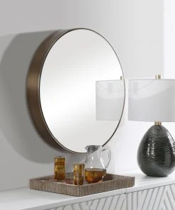 Uttermost Coulson Modern Round Mirror DECOR