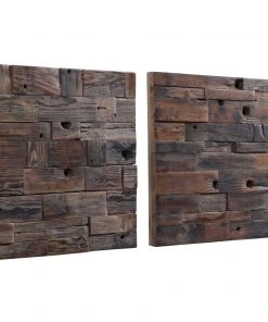 Uttermost Astern Wood Wall Decor, S/2