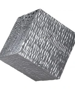 Uttermost Jessamine Silver Wall Cube