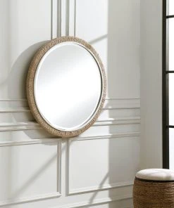 Uttermost Carbet Round Rope Mirror