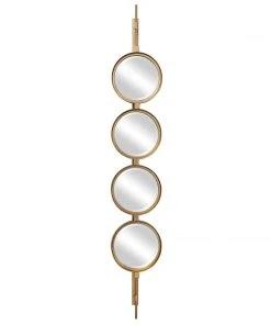 DECOR Uttermost Button Gold Mirror