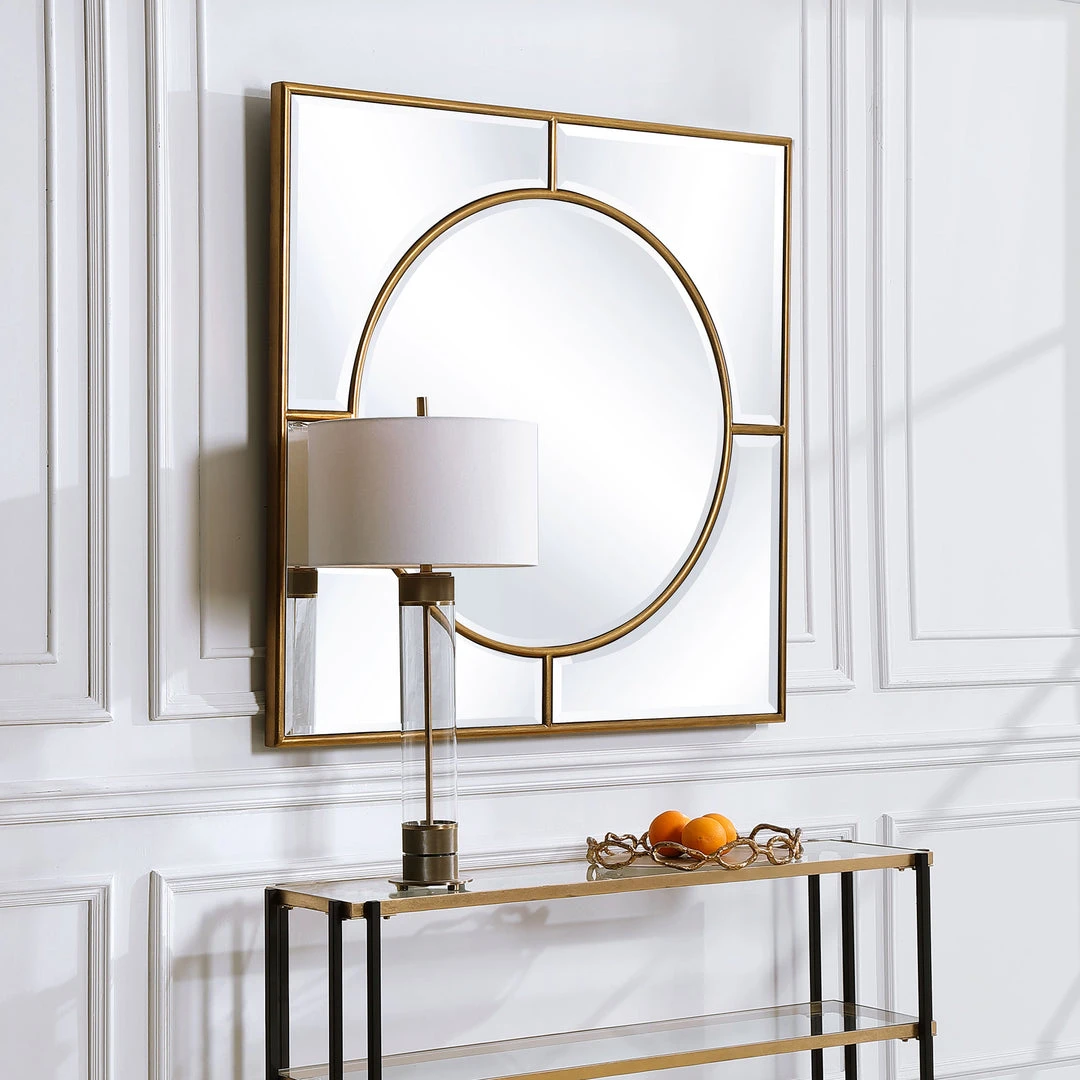 Uttermost Stanford Gold Square Mirror 5 Uttermost Stanford Gold Square Mirror