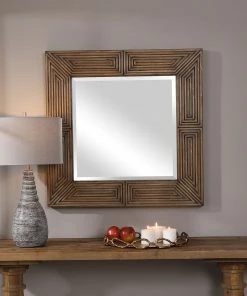 DECOR Uttermost Traveler Geometric Square Mirror 10 DECOR Uttermost Traveler Geometric Square Mirror