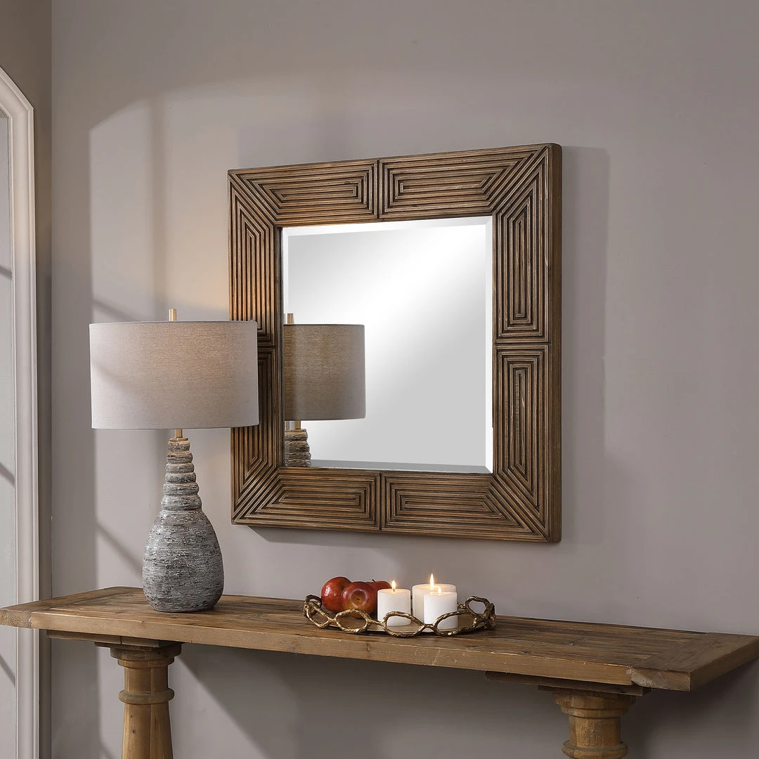 DECOR Uttermost Traveler Geometric Square Mirror 4 DECOR Uttermost Traveler Geometric Square Mirror