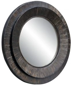 Uttermost Corral Round Wood Mirror 9 Uttermost Corral Round Wood Mirror