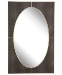 Uttermost Cyprus Gray Shagreen Mirror