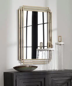 Uttermost Amherst Brushed Gold Mirror