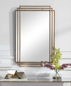 Uttermost Amherst Brushed Gold Mirror