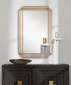 Uttermost Amherst Brushed Gold Mirror