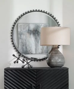 DECOR Uttermost Taza Round Iron Mirror 9 DECOR Uttermost Taza Round Iron Mirror