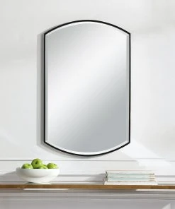 Uttermost Shield Shaped Iron Mirror