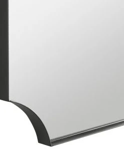 DECOR Uttermost Lennox Black Scalloped Corner Mirror 10 DECOR Uttermost Lennox Black Scalloped Corner Mirror
