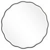 DECOR Uttermost Aneta Black Round Mirror