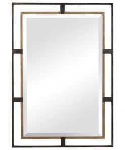 Uttermost Carrizo Gold & Bronze Rectangle Mirror