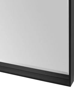 Uttermost Kahn Oversized Black Rectangular Mirror DECOR