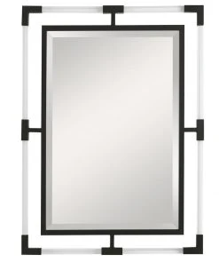 Uttermost Balkan Black Iron Mirror