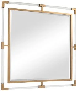 Uttermost Balkan Golden Square Mirror DECOR 9 Uttermost Balkan Golden Square Mirror DECOR