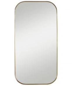 DECOR Uttermost Taft Plated Brass Mirror
