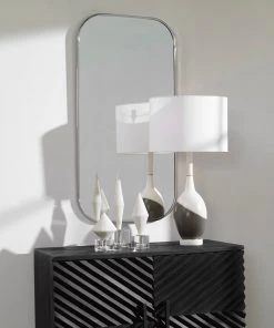 DECOR Uttermost Taft Polished Nickel Mirror