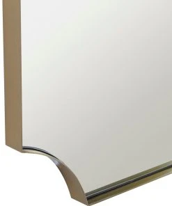 Uttermost Lennox Brass Scalloped Corner Mirror DECOR