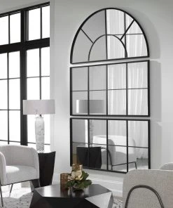 DECOR Uttermost Rousseau Iron Window Mirror 11 DECOR Uttermost Rousseau Iron Window Mirror