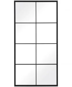 DECOR Uttermost Rousseau Iron Window Mirror