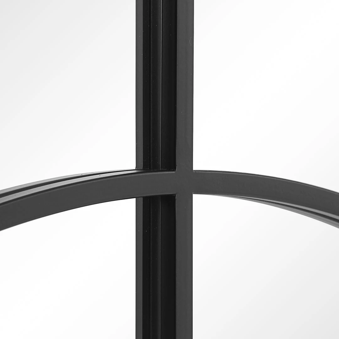 Uttermost Rousseau Iron Window Arch Mirror 6 Uttermost Rousseau Iron Window Arch Mirror