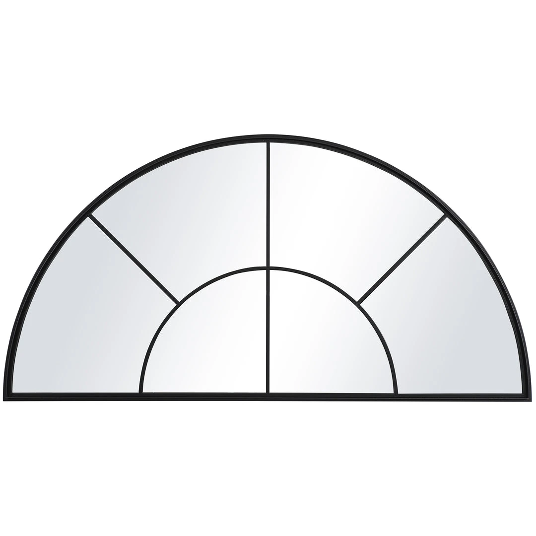 Uttermost Rousseau Iron Window Arch Mirror 3 Uttermost Rousseau Iron Window Arch Mirror