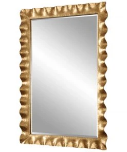 Uttermost Haya Scalloped Gold Mirror DECOR 11 Uttermost Haya Scalloped Gold Mirror DECOR