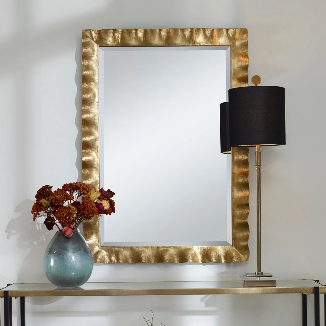 Uttermost Haya Scalloped Gold Mirror DECOR 4 Uttermost Haya Scalloped Gold Mirror DECOR