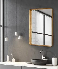 Uttermost Crofton Gold Large Mirror DECOR