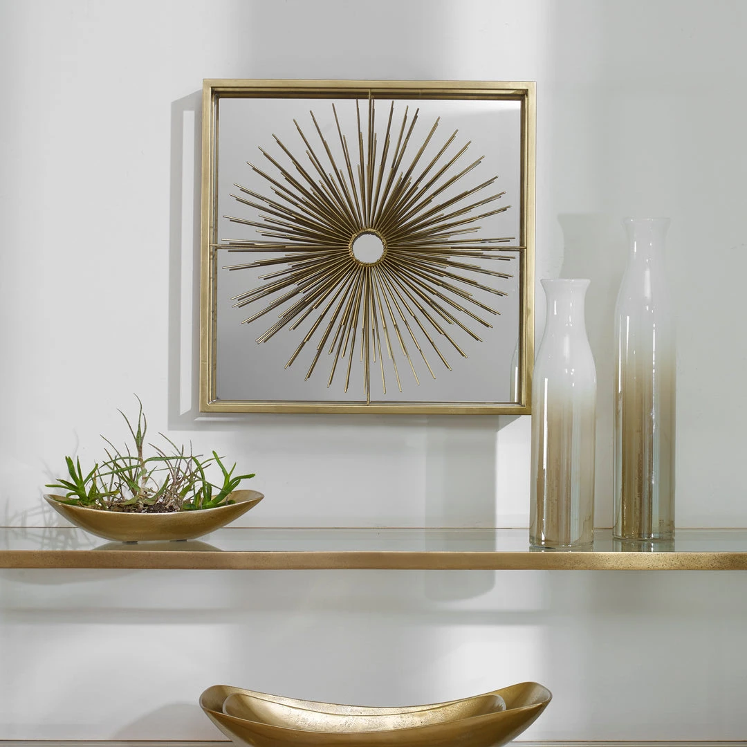 Uttermost Starlight Mirrored Brass Wall Decor 4 Uttermost Starlight Mirrored Brass Wall Decor