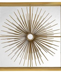 Uttermost Starlight Mirrored Brass Wall Decor