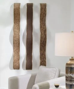 Uttermost Valdivia Serpentine Wall Decor, S/3