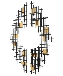 Uttermost Reflection Metal Grid Wall Decor, S/2