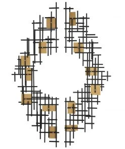 Uttermost Reflection Metal Grid Wall Decor, S/2