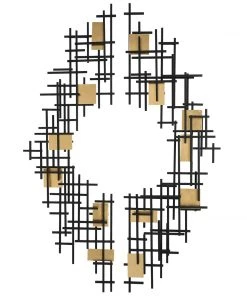 Uttermost Reflection Metal Grid Wall Decor, S/2