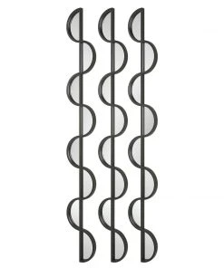 Uttermost Wisp Mirrored Iron Wall Decor, S/3 11 Uttermost Wisp Mirrored Iron Wall Decor, S/3