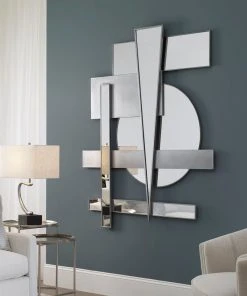 Uttermost Wedge Mirrored Modern Wall Decor